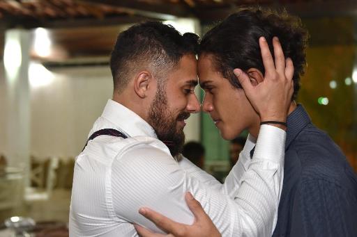 Caio Victor e o irmão João Lukas